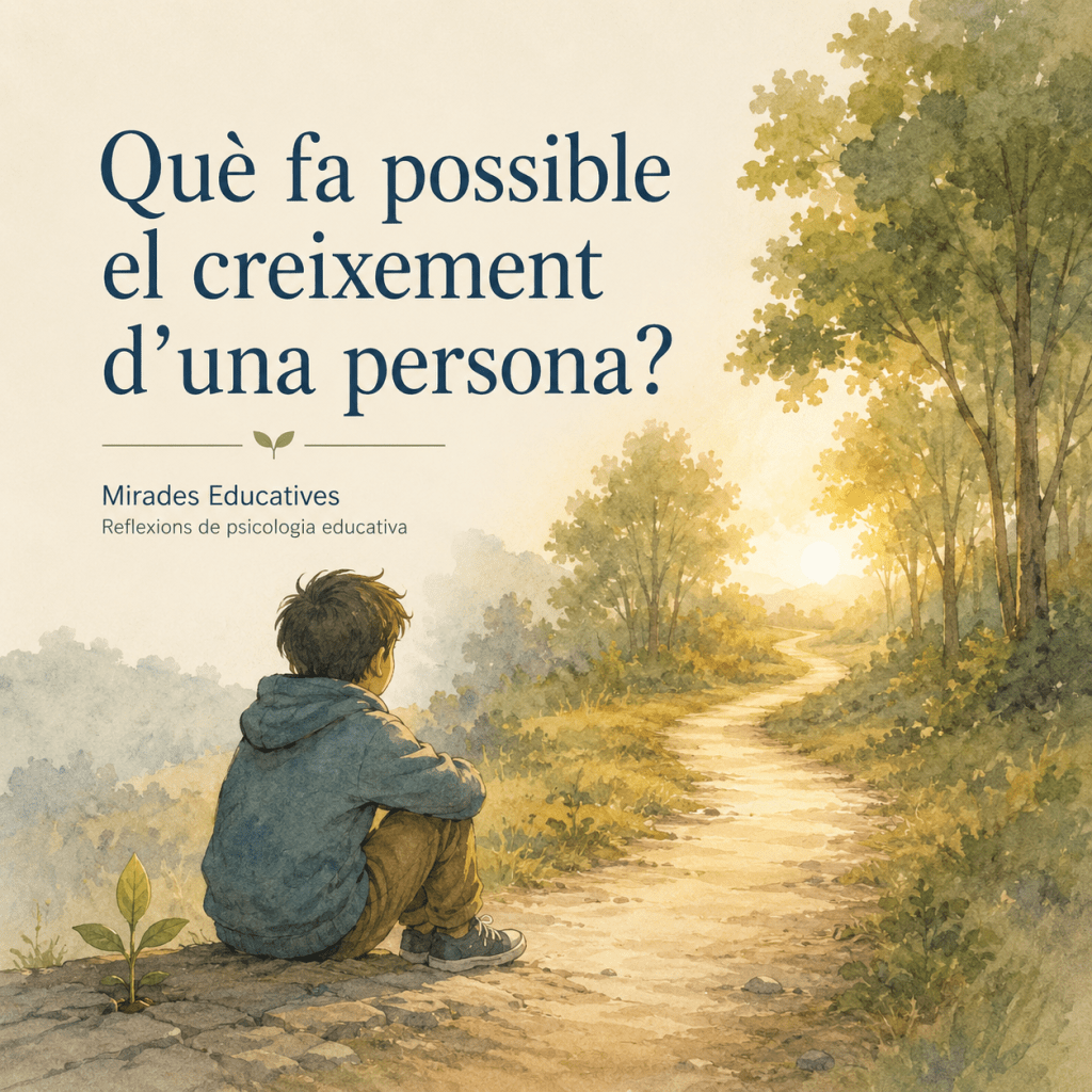 Què fa possible el creixement d’una&nbsp;persona?